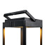 Litehouse Solar Outdoor Lantern with Touch Control-blck