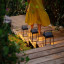 Litehouse Solar Outdoor Lantern with Touch Control-blck