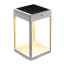 Litehouse Solar Outdoor Lantern with Touch Control-wht