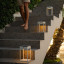 Litehouse Solar Outdoor Lantern with Touch Control-wht