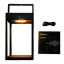 Litehouse Solar Outdoor Lantern with Touch Control-blck