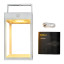 Litehouse Solar Outdoor Lantern with Touch Control-wht