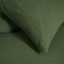 Thread Office Deep Green Kashmir Waffle Duvet Cover Set - King detail