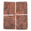India Ink Rust King Paisley Kantha Stitched Throw - Double
