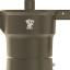 Pezzetti Solid Express Moka Pot, 6 Cups - Brown detail