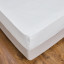 Thread Office White Brushed Cotton Fitted Sheet - King