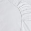 Thread Office White Brushed Cotton Fitted Sheet close up