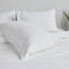 Thread Office White Brushed Cotton Duvet Cover Set close up