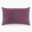 Thread Office Plum Floral Cotton Chenille Jacquard Scatter Cushion with Feather Blend Inner, 40cm x 60cm