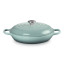Le Creuset Sea Salt Signature 3.5 Litre Shallow Casserole, 30cm angle