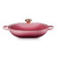 Le Creuset Berry Signature 6.3 Litre Oval Cast Iron Casserole, 31cm angle