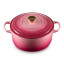 Le Creuset Berry Signature 3.3 Litre Round Cast Iron Casserole, 22cm