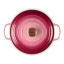 Le Creuset Berry Signature 3.3 Litre Round Cast Iron Casserole, 22cm angle