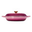 Le Creuset Berry Signature 3.5 Litre Shallow Casserole, 30cm angle