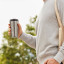 Nespresso Stainless Steel Touch Travel Mug, 345ml handheld