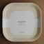 Mushie Square Dinner Plate - Ivory on the table
