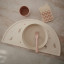 Mushie Silicone Placemat - Pink Flowers on the table