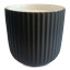 Charisma Candles Oudh Scented Filled Ribbed Ceramic Candle, 300g