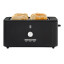 Russell Hobbs Nexus Stainless Steel 4-Slice Toaster - Black angle