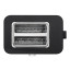 Russell Hobbs Nexus Stainless Steel 2-Slice Toaster - Black angle