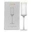 JAN Opulent Champagne Glasses with Gold Rim, Set of 2 packaging