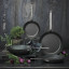Scanpan Black Iron Fry Pan - 22cm with other pans