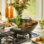 Scanpan Black Iron Wok, 30cm with seafood