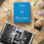 Printworks Life In Pictures Blank Photo Album on the table