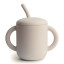 Mushie Silicone Training Cup with Straw, 175ml - Shifting Sand