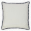 Thread Office Hamptons Block Print Scatter Cushion with Feather Blend Inner, 50cm x 50cm back view