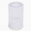 Thread Office Ribbed Clear Glass Candle Holder