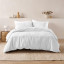 Linen House White Rhea Duvet Cover Set - Super King