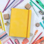 The Papery Flexi Softcover Lined Journal - Shortbread with stationery 