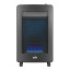 Alva Blue Flame Black Convection Gas Heater angle