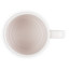 Le Creuset Jardin Relief Stoneware Cappuccino Mug, 200ml - Shell Pink angle