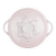 Le Creuset Jardin Relief Round Mini Stoneware Cocotte, 10cm - Shell Pink angle