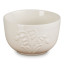 Le Creuset Jardin Relief Stoneware Snack Bowl, 10cm - Meringue