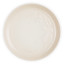 Le Creuset Jardin Relief Stoneware Side Plate, 22cm - Meringue angle