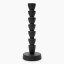Thread Office Black Metal Ribbed Dinner Candle Holder