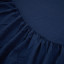 Thread Office Navy Washed Cotton Fitted Sheet - Double