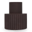 Alkaline Fluted Form Candle Holder - Fudge