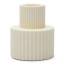 Alkaline Fluted Form Candle Holder - Pale Banana angle
