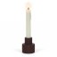 Alkaline Fluted Form Candle Holder - Fudge