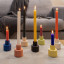 Alkaline Fluted Form Candle Holders on the table 