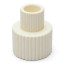 Alkaline Fluted Form Candle Holder - Pale Banana 