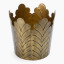 Thread Office Gold Crown Planter, 17cm
