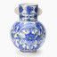 Thread Office Indigo Floral Vase, 25cm