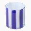 Thread Office Blue Stripe Tealight Candle Holder