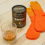 Suck UK Whiskey Socks on the Rocks Gift Set on the table wih socks