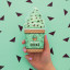 Suck UK Choc Mint Ice Cream Socks handheld showing scale